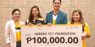 SUN LIFE GREPA DONATES TO HEBREO FOUNDATION