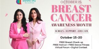Araneta City promotes breast cancer awareness