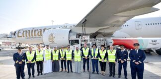 Emirates operates milestone demonstration flight powered with 100% Sustainable Aviation Fuel