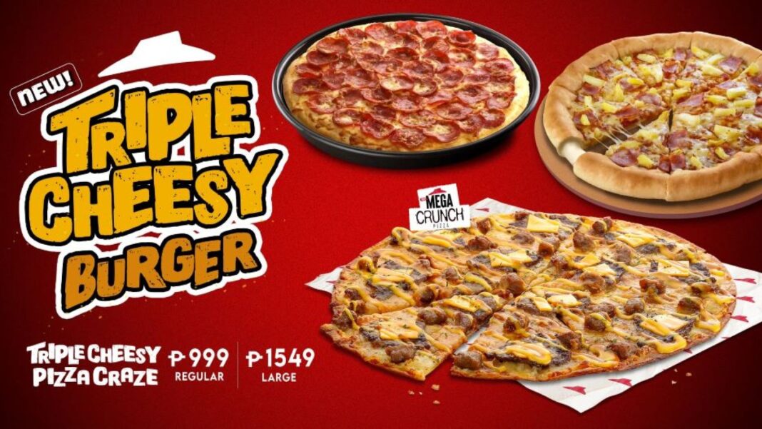 Say Cheese! Pizza Hut’s New Burger Pizza is a Cheesy Dream Come True