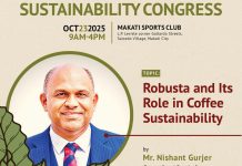 Indian Coffee Leader to Highlight Robusta’s Role at the 1st Philippine Coffee Sustainability Congress