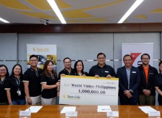 Sun Life Foundation bolsters World Vision Philippines’ disaster response program with PHP 1M donation